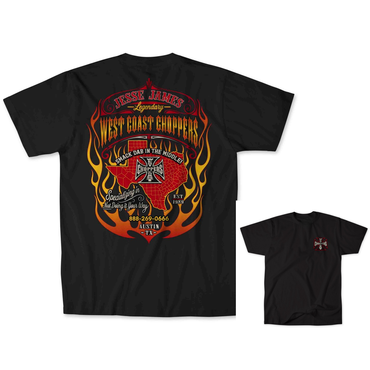 USA Flag Flame Biker WCC West  - Streetwear Brand In Usa ulasan dan harga