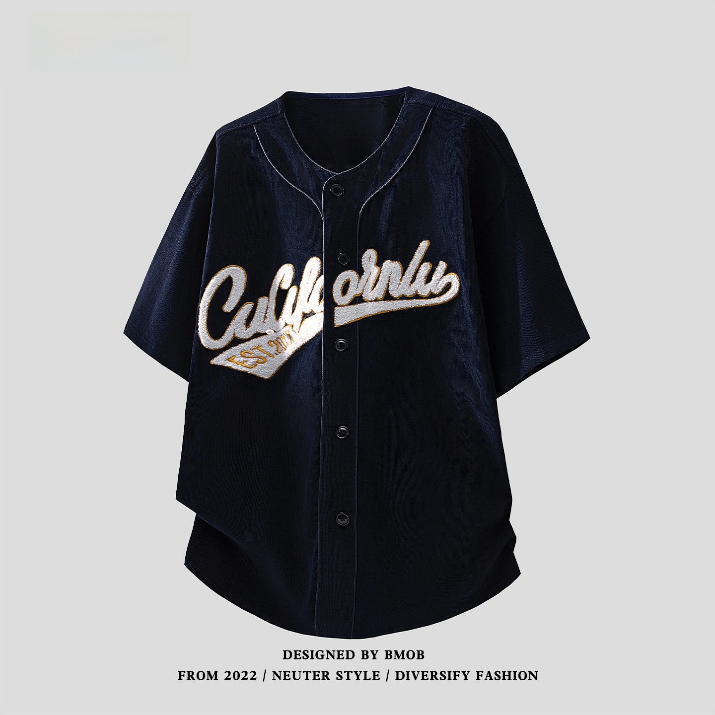BMOB Baseball Jersey Short Sle - Streetwear Brand Jersey ulasan dan harga