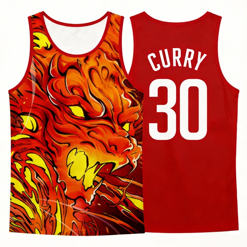 2026 Summer Anime Flame Patter - Streetwear Brand Jersey ulasan dan harga