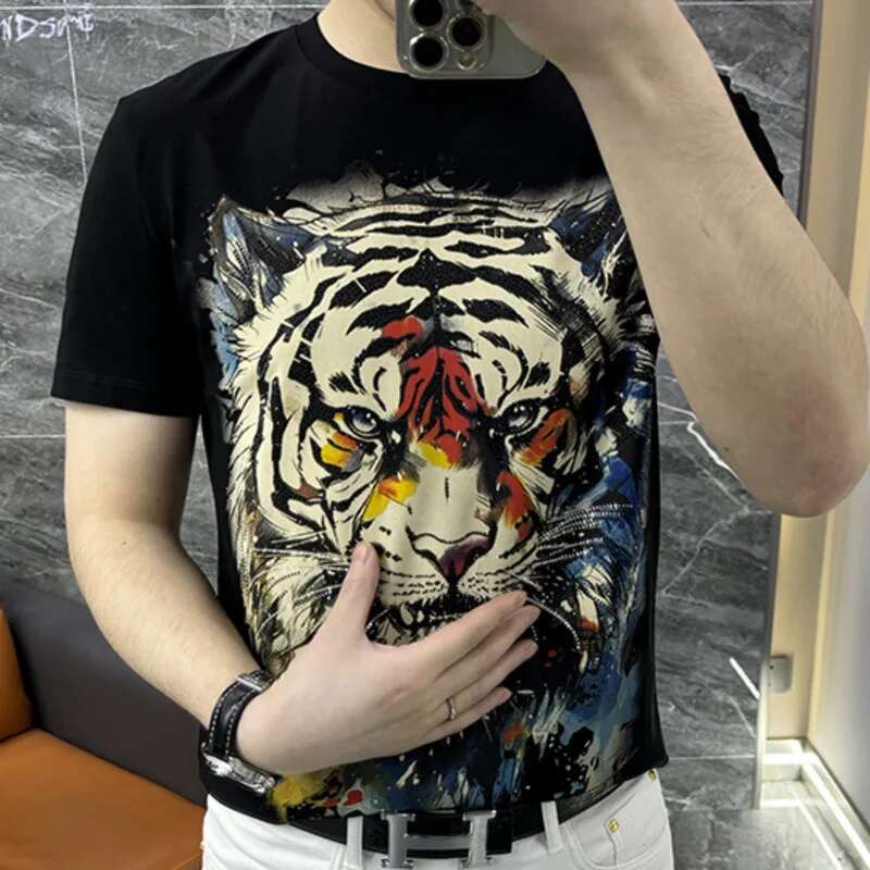 Streetwear Hot Drill Tiger Hea - Streetwear Outfit Brand ulasan dan harga